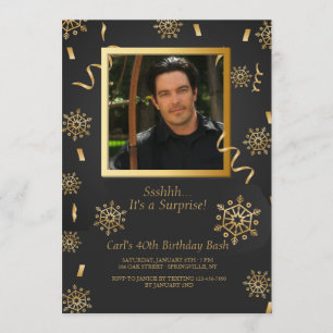 Winter Celebration Photo Invitation