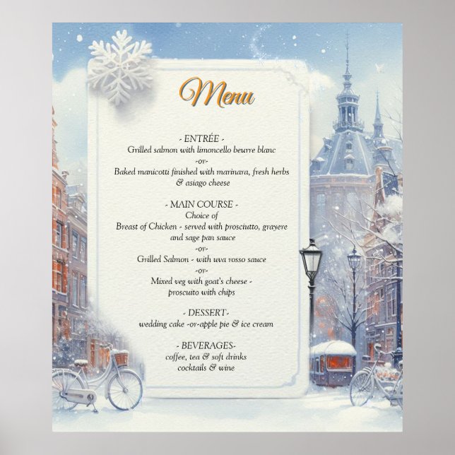 Winter Celebrations in Amsterdam Poster (Front)