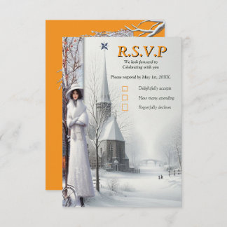 Winter Celebrations in Amsterdam RSVP Card