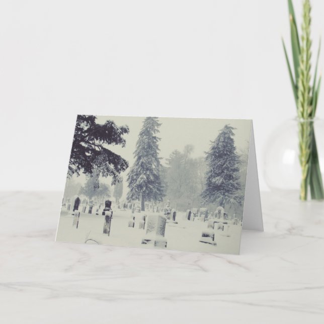 Winter Cemetery Card (Front)