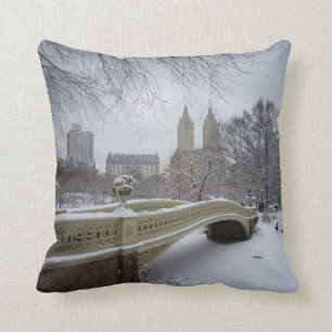 Winter - Central Park - New York City Cushion