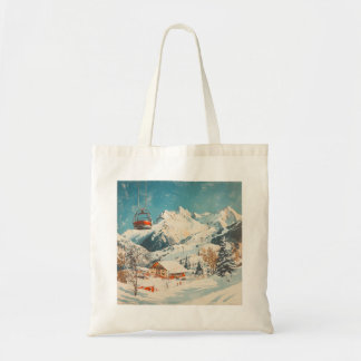 Winter Chalet Escape Tote