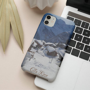 Winter Chalets in the Swiss Alps Samsung Galaxy Case