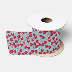 Winter cherry.  satin ribbon