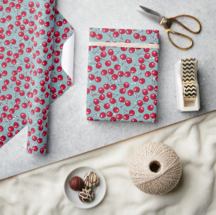 Winter cherry. wrapping paper