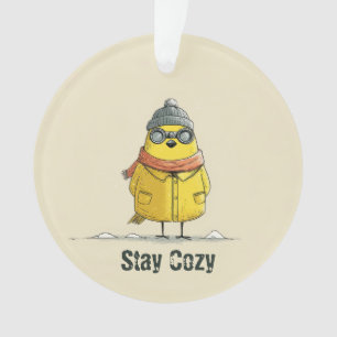 Winter Chick – Cute Cosy Animal Art Ornament