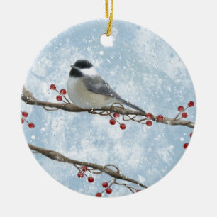 Winter Chickadee Ornament