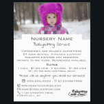 Winter Child, Babysitter, Daycare, Nursery Advert Flyer<br><div class="desc">Winter Child,  Babysitter,  Daycare,  Nursery Advertising Flyer by The Business Card Store.</div>