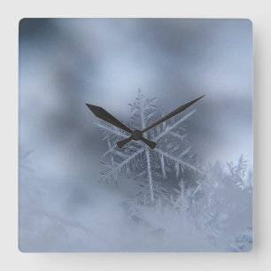winter christmas 97 square wall clock