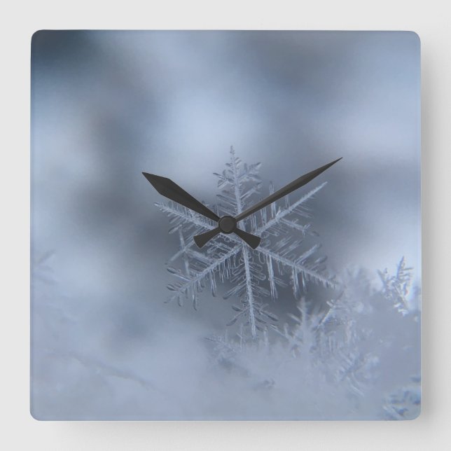 winter christmas 97 square wall clock (Front)