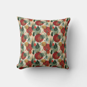 Winter / Christmas Abstract Tiled Art Cushion