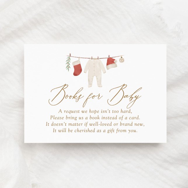 Winter Christmas Baby Clothes Books for Baby Enclosure Card (Creator Uploaded)