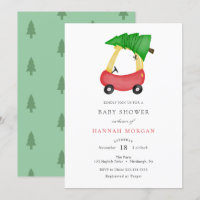 Winter Christmas Baby Shower invitation