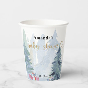 Winter christmas - Baby shower Paper Cups