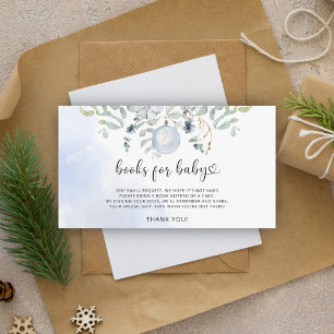 Winter Christmas bubble books for baby ticket Enclosure Card