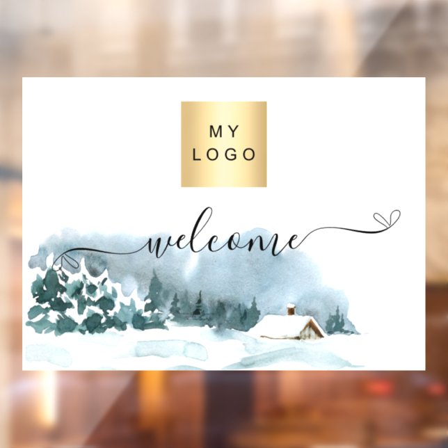 Winter christmas business logo welcome  (Sheet 2)