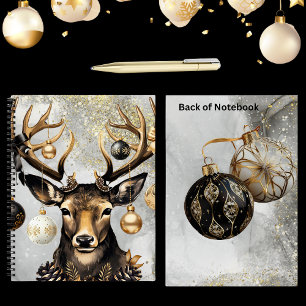 Winter Christmas Deer – Spiral Notebook