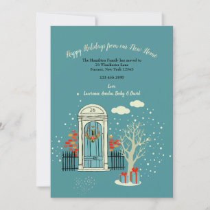 Winter Christmas Front Door 2 Moving Announcement