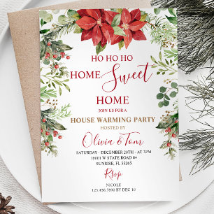 Winter Christmas Holiday Housewarming Party  Invitation