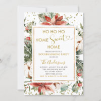 Winter Christmas Holiday Housewarming Party Invite
