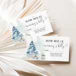 Winter christmas how big is mummy's belly enclosure card<br><div class="desc">Winter Christmas how big is mummy's belly Enclosure Card. "Baby it's cold outside" baby shower game card.
Matching Sign available.</div>