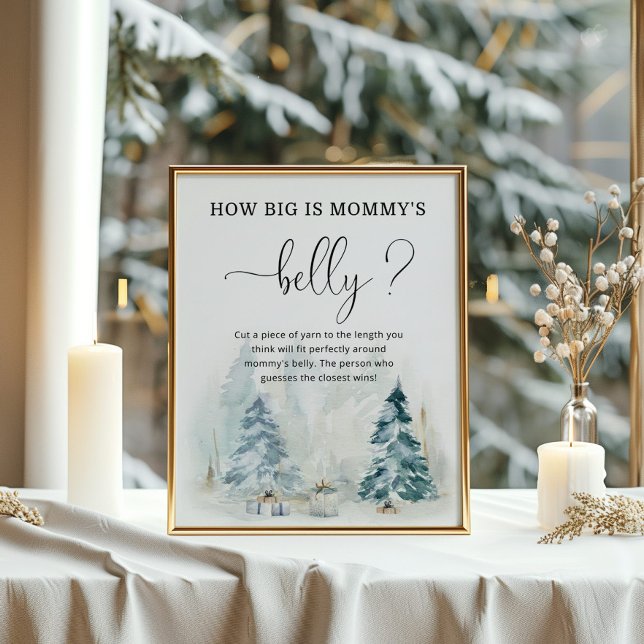 Winter christmas how big is mummy's belly game poster (Creator Uploaded)