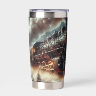 Winter/Christmas night train Insulated Tumbler