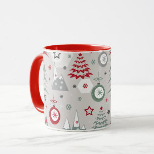 Winter Christmas pattern. Mug