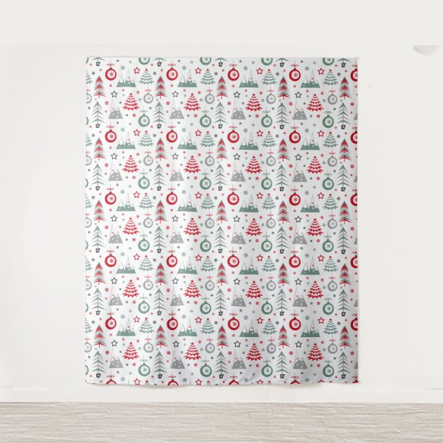 Winter Christmas pattern. Tapestry (Front)