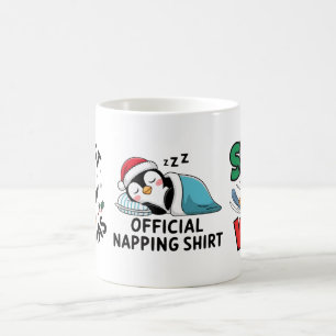 Winter Christmas Penguin Adventure in Snowy Wonder Coffee Mug