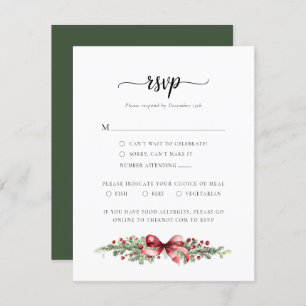 Winter Christmas RSVP Card