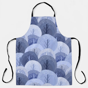 Winter Christmas seamless pattern. The pattern wit Apron