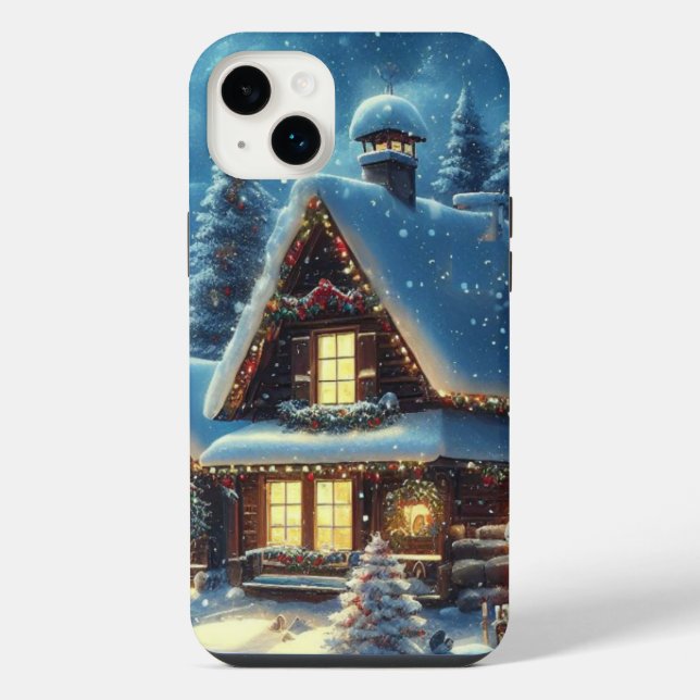 Winter Christmas/Snow iPhone Case (Back)