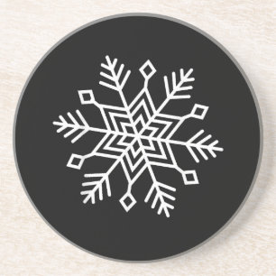Winter Christmas Snowflake Matching Family Festive Coaster