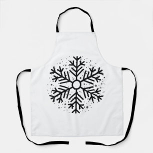 Winter Christmas Snowflake Matching Group Holiday Apron