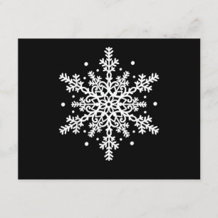 Winter Christmas Snowflake Matching Group Holiday Enclosure Card