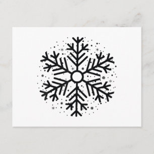Winter Christmas Snowflake Matching Group Holiday  Enclosure Card