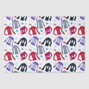 Winter Christmas Sweaters And Hot Chocolates  Tissue Paper