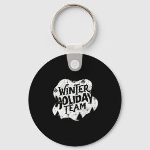 Winter Christmas Team Key Ring