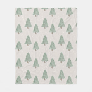 Winter Christmas Tree Blanket