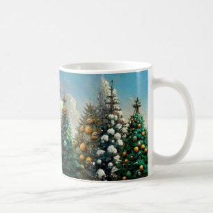 Winter Christmas Trees Nature Scene Coffee Mug
