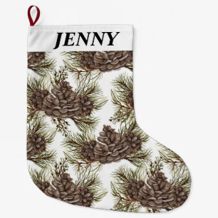 WINTER CHRISTMAS VIBES large christmas stocking