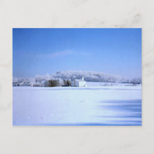 Winter Church Postcard