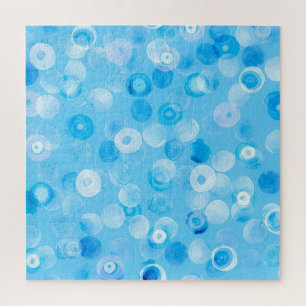 Winter Circles: Abstract Polka Dots. Jigsaw Puzzle