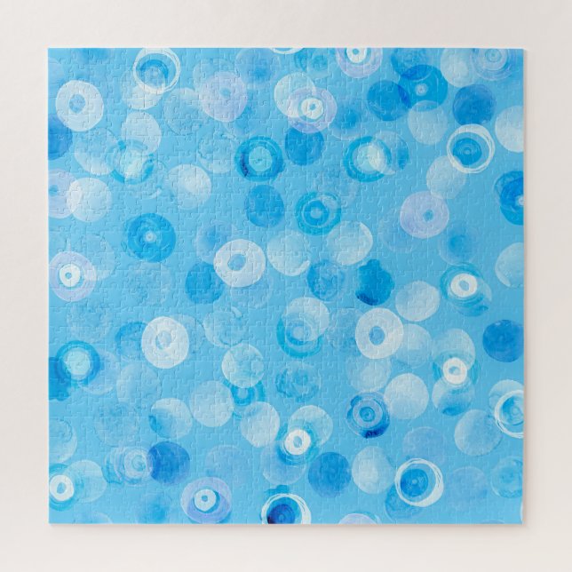 Winter Circles: Abstract Polka Dots. Jigsaw Puzzle (Vertical)