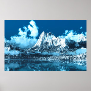 Winter Cliffs Poster