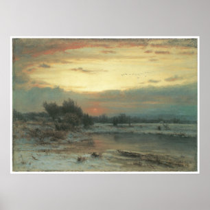 Winter, Close of Day (A Winter Sky), 1866 Poster