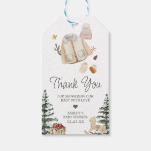 Winter Clothes It's Cold Outside Favour Tags