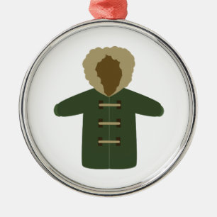 Winter Coat Metal Tree Decoration