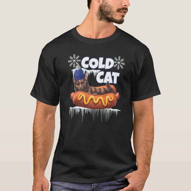 Winter Cold Cat T-Shirt (Front)
